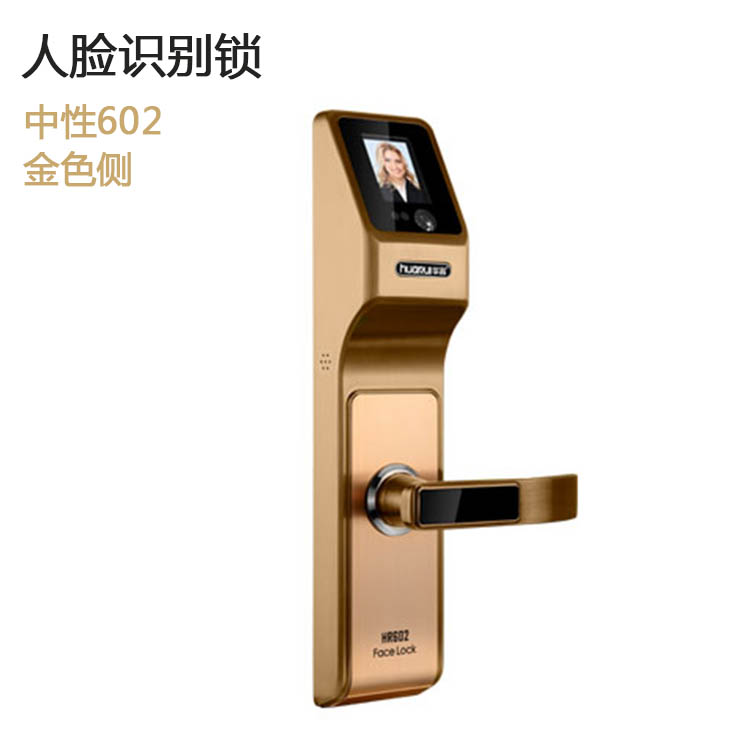 Face recognition fingerprint lock red bronze hr-602